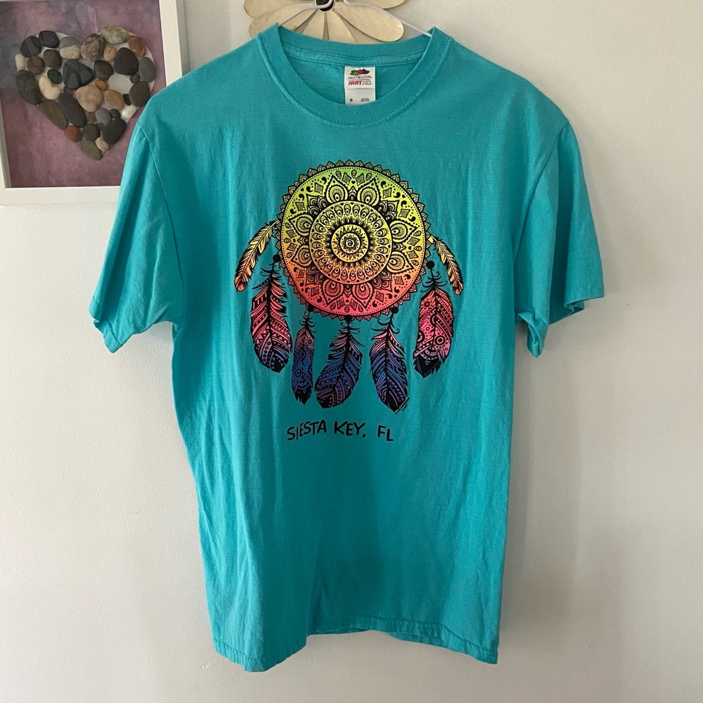 Fruit of the Loom Siesta Key Florida T-shirt Dreamcatcher